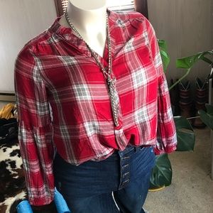 Flowy Plaid Tunic